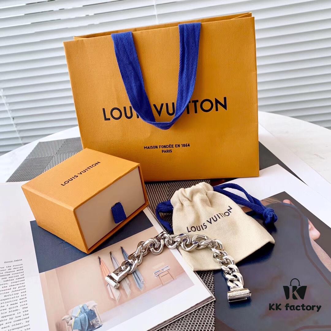 LV CHAIN LINKS Men's Thick Bracelet 2019 Spring and Summer Collection Showcasing Virgil Abloh's Mastery in Jewelry Design