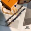 LV by Virgil Abloh Monogram Limited Edition Bracelet, Unisex Design, Stainless Steel with Colorful Chain Links and Engraved Logo Detail