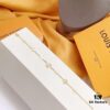 LV Gold-Tone Letter and Flower Bracelet
