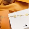 LV Gold-Tone Letter and Flower Bracelet