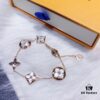 New LV Louis Vuitton Braided Bracelet with White Mother-of-Pearl