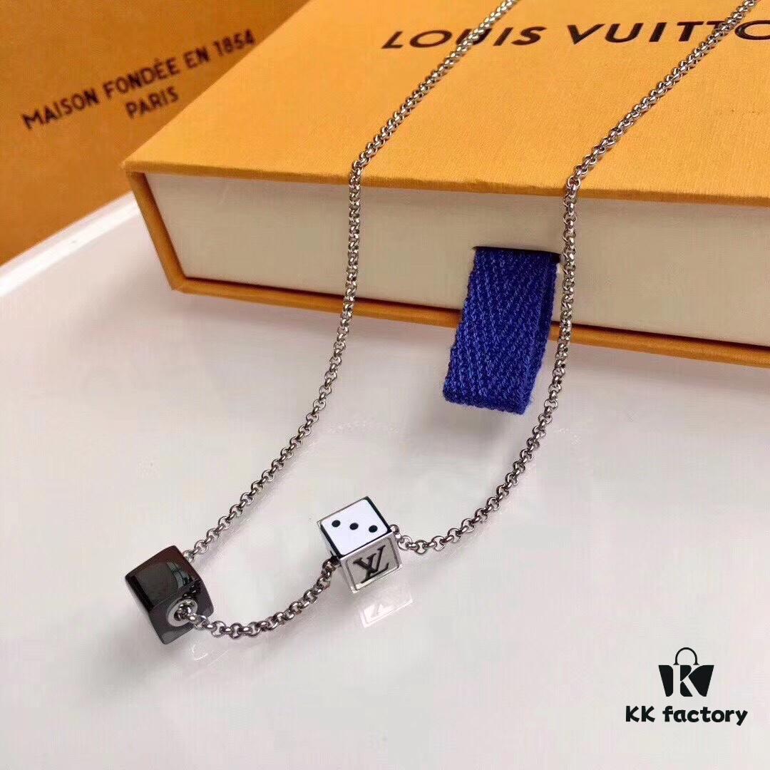 LV Dice Necklace – Sometimes, All You Need to Be a Trendsetter Is One Necklace! GAMBLING DICE Pendant Necklace!