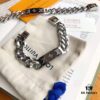 LV Long Plaque Thick Bracelet, Unisex Stylish and Handsome Design, Available in Men's and Women's Sizes