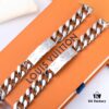 LV Long Plaque Chunky Bracelet, Unisex Design, Stylish and Rugged Look, Available in Male and Female Sizes