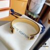 LV New Arrival Classic Monogram Leather Cuff Bracelet
