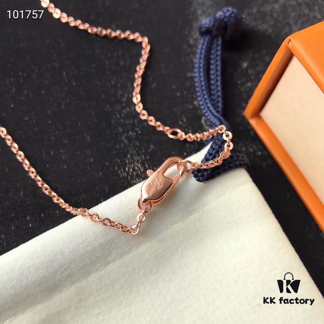 LV Classic Monogram White Shell Necklace