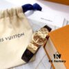 LV Latest Metal Letter Combined Monogram Pattern Leather Bracelet