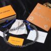 Louis Vuitton LV Chain Links Stainless Steel Logo Necklace