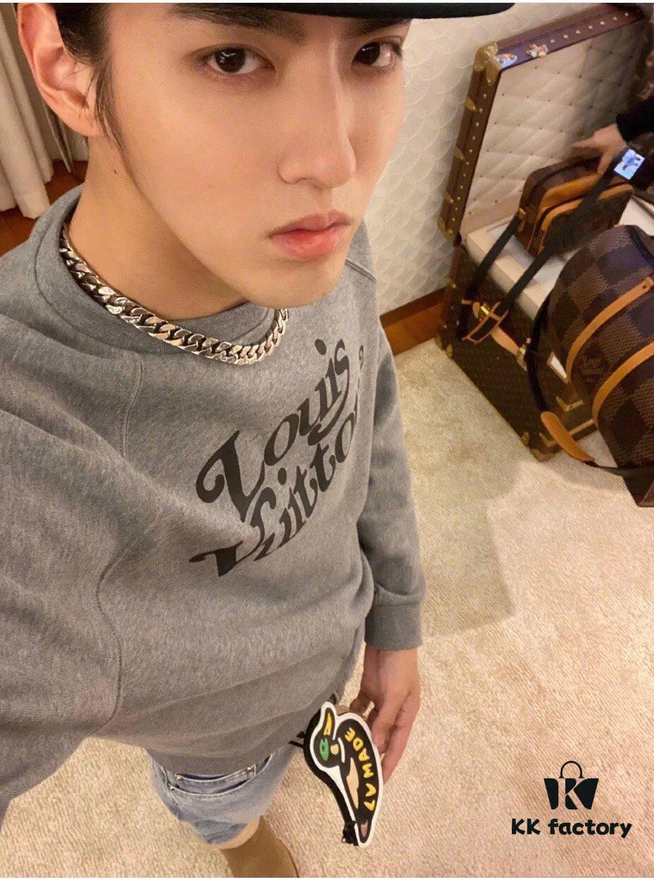 Louis Vuitton LV Chain Links Stainless Steel Logo Necklace