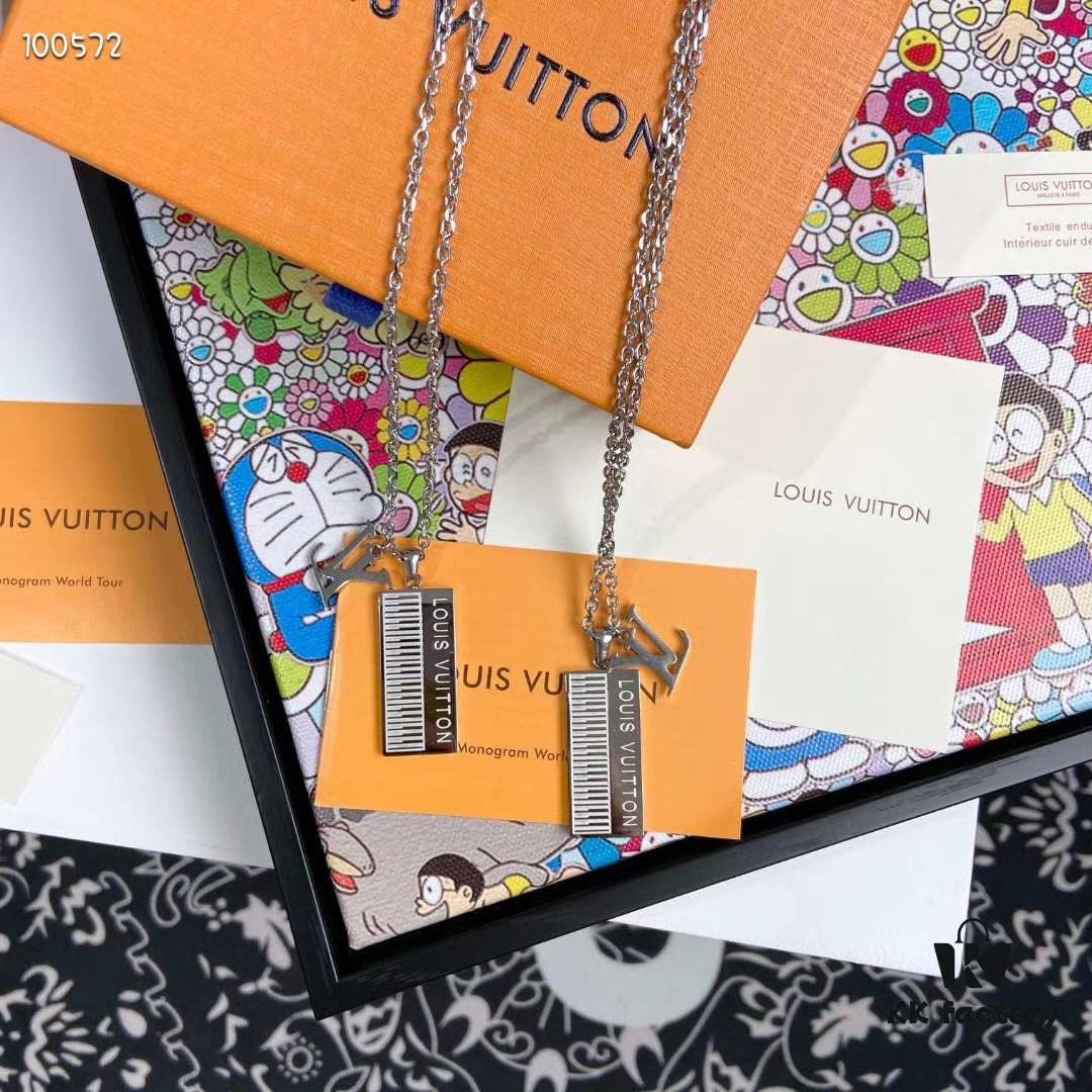 2020 Newest Louis Vuitton Sound Keyboard Piano Pendant Necklace Unisex Couple's Style with Gift Box Full Packaging