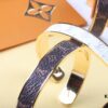 LV Louis Vuitton Monogram Bracelet, Original ZP Brass Material, Vacuum Plated, Hot Selling Item, Unique Design, Retro and Avant-Garde, Essential Accessory for Men and Women