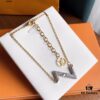 New LV Essential V Necklace, Classic and Iconic LVMH Letter Pendant