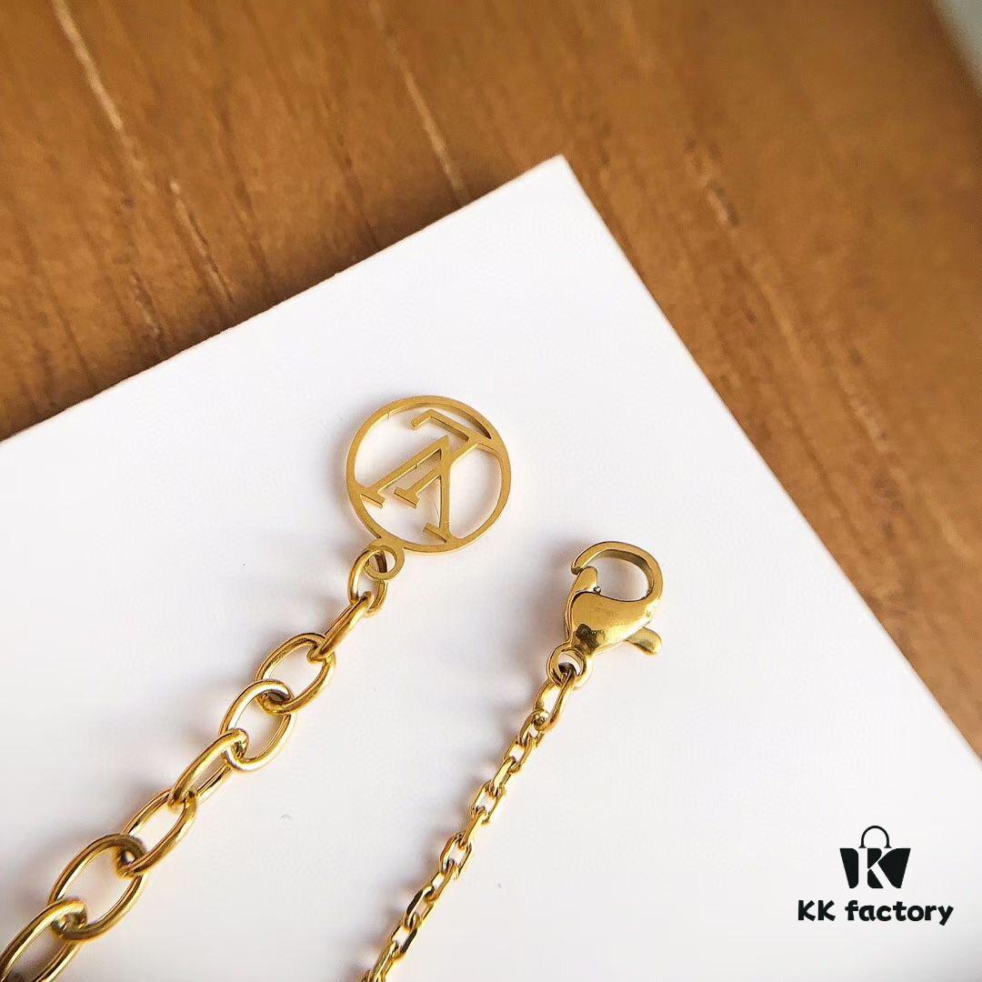 New LV Essential V Necklace, Classic and Iconic LVMH Letter Pendant