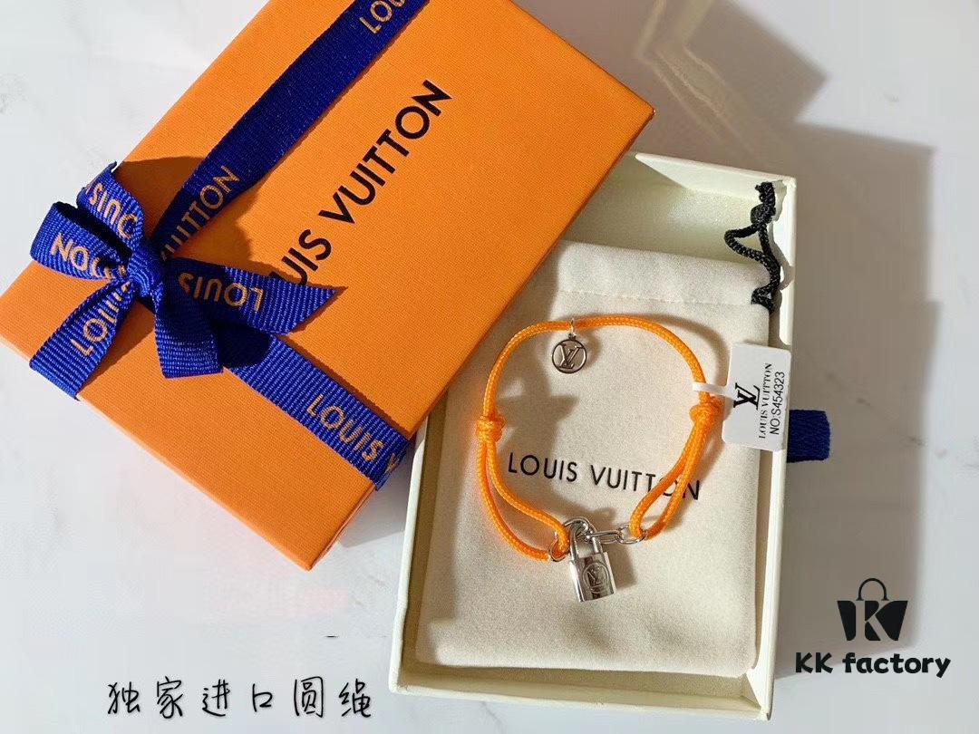 New Lock Design Colorful Rope, Complete with Authentic LV Packaging