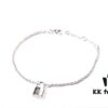 LV Charity Pure Silver Lock Bracelet Necklace 🔒 Lock Your Heart