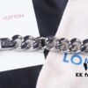 New Arrival Louis Vuitton LV20ss Cuban Chain Latest Iron Stone Buckle