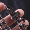 New Arrival Louis Vuitton LV20ss Cuban Chain Latest Iron Stone Buckle