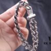 New Arrival Louis Vuitton LV20ss Cuban Chain Latest Iron Stone Buckle