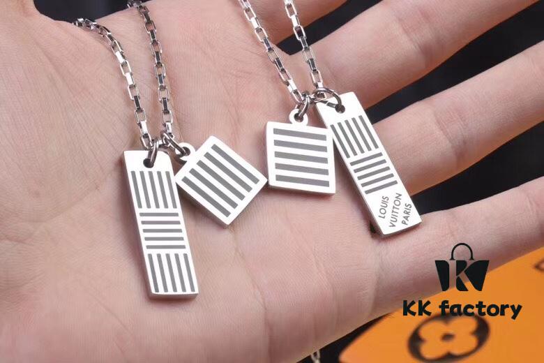 New Men's DAMIER BLACK Necklace