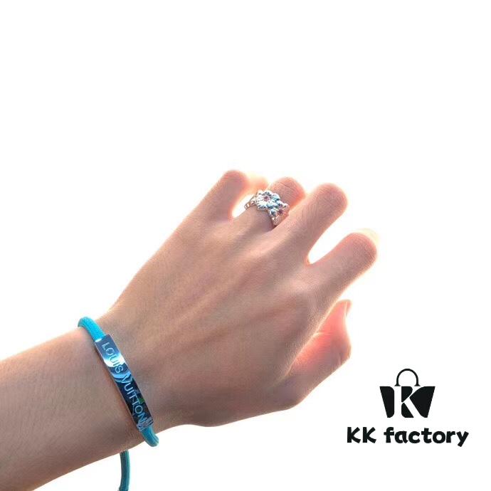 LV Unisex Bracelet 2019 Spring-Summer Pre-Collection Space-Themed Adjustable Strap Bracelet