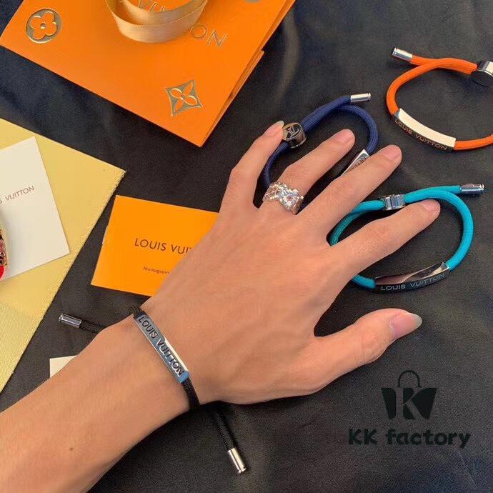 LV Unisex Bracelet 2019 Spring-Summer Pre-Collection Space-Themed Adjustable Strap Bracelet