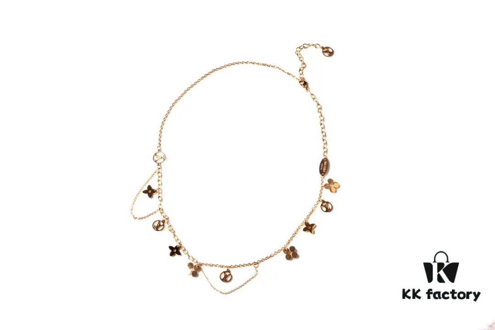 LV Monogram Necklace, consistently popular with meticulously refined accessories matching perfectly with authentic store versions, now beautifully crafted for stunning wear whether layered or worn alone