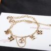 LV Popular Bracelet with Classic Monogram Charm - Hot Online Sensation, Must-Have Summer Accessory