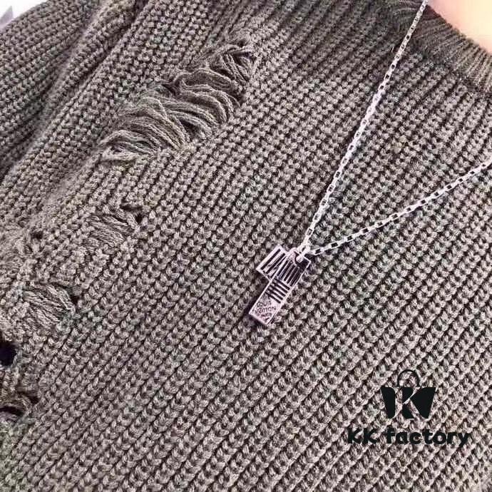 New Men's DAMIER BLACK Necklace