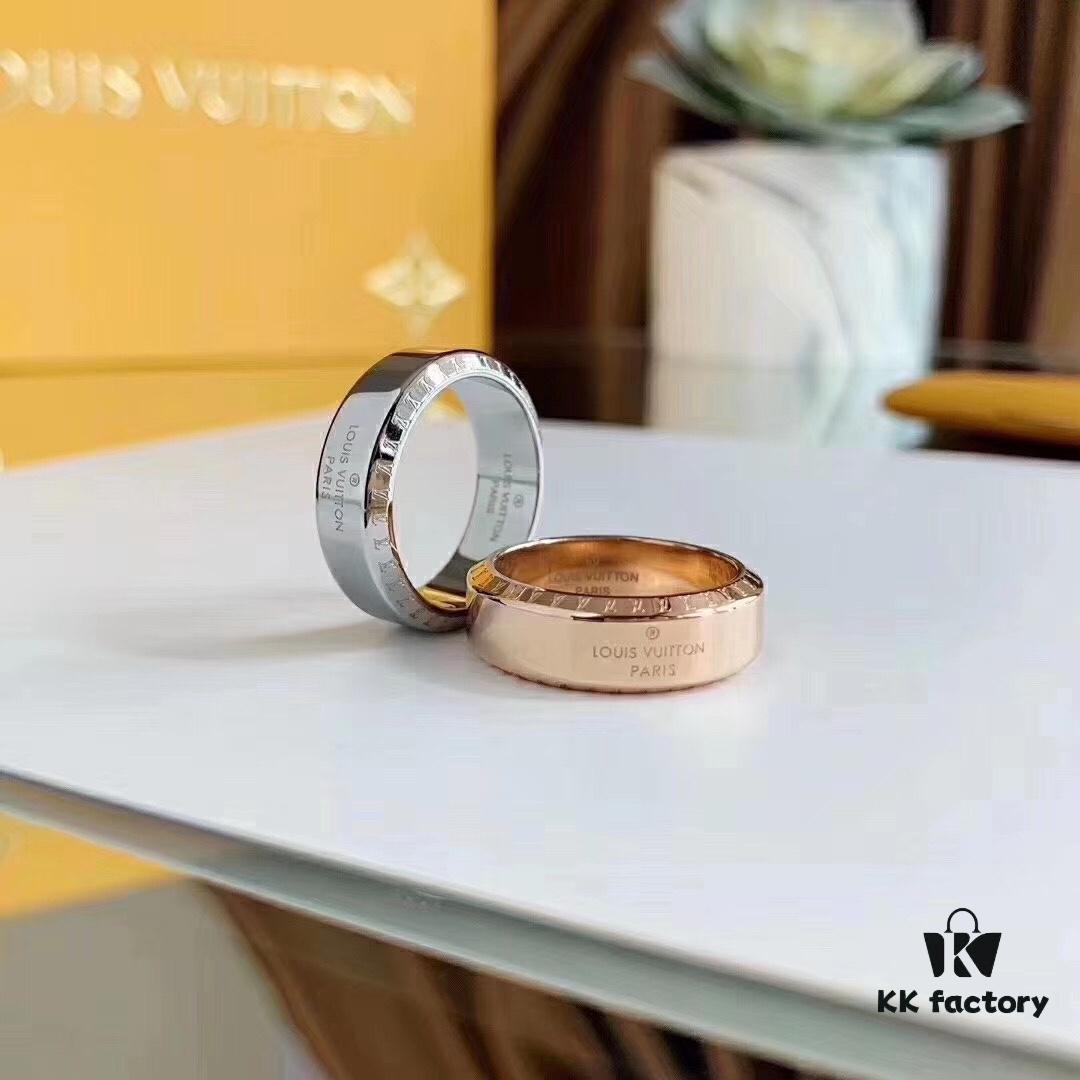 LV Louis Vuitton Letter Ring 💍 Exquisitely Designed, Elegant and Adorable with Delicate Sparkle