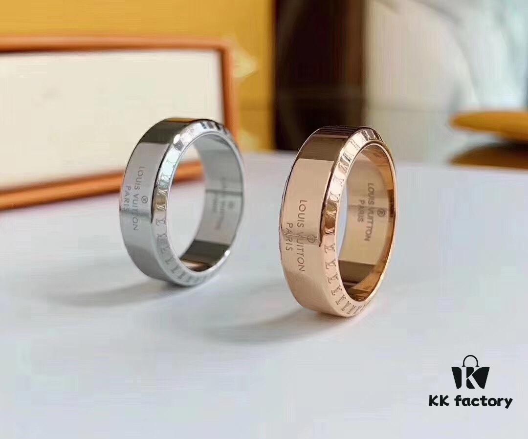 LV Louis Vuitton Letter Ring 💍 Exquisitely Designed, Elegant and Adorable with Delicate Sparkle