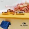 High-Quality Replica Louis Vuitton LV Flower and Logo Letter Stamped Couple Ring Unisex