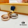 High-Quality Replica Louis Vuitton LV Flower and Logo Letter Stamped Couple Ring Unisex