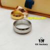 High-Quality Replica Louis Vuitton LV Flower and Logo Letter Stamped Couple Ring Unisex