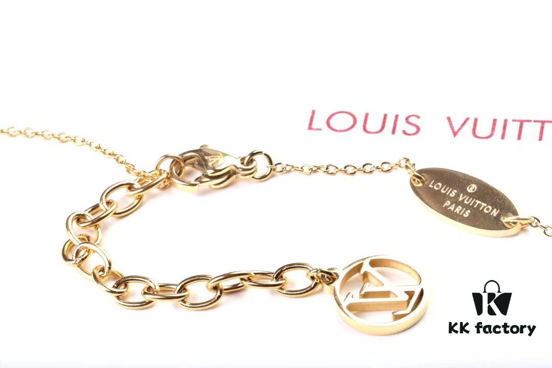 LV Unisex Nanogram Double Pendant Necklace