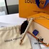 Latest LV Calfskin Monogram Canvas Whistle Pendant Necklace