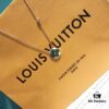 LV Counter New Arrival Classic Monogram Peacock Green Necklace S925 Sterling Silver Elegant and Stylish Symbol Available in Platinum Rose Gold and Gold