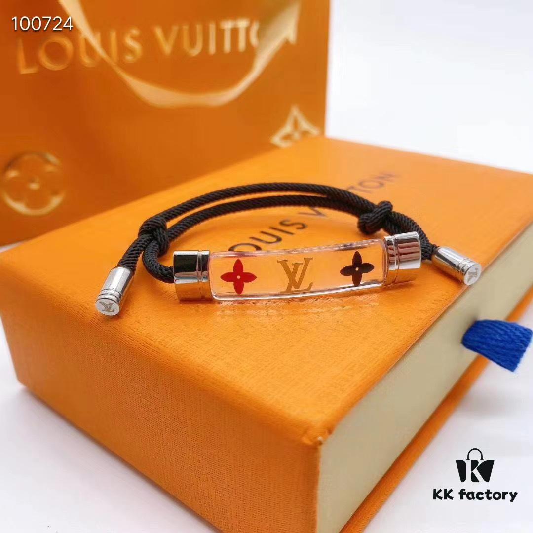 LV Bracelet Featuring Iconic Maison Motifs with Stylish Beads