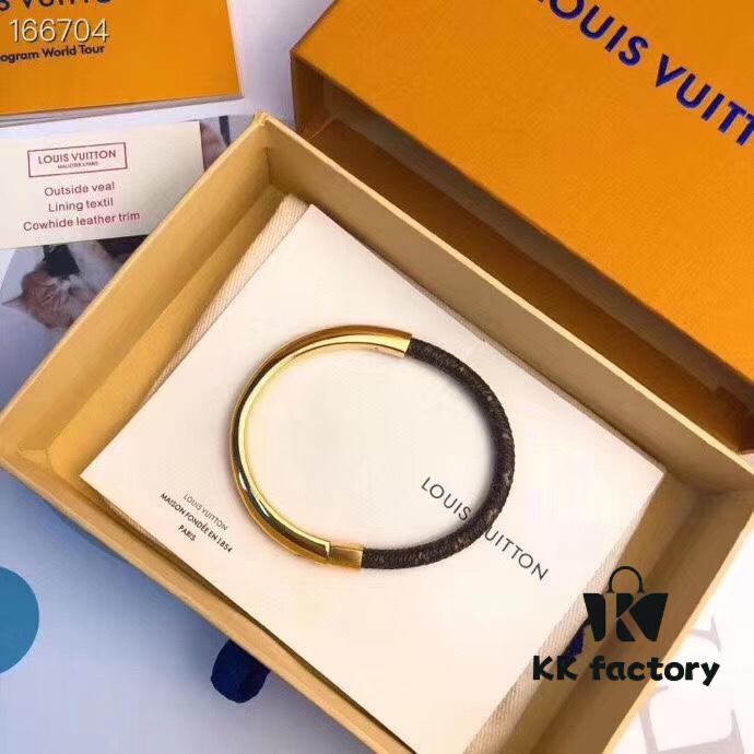 Bicolor Hidden Clasp Pure LV Simple Tour Bracelet