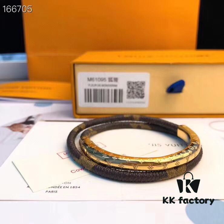 Pure LV Bracelet with Monogram Canvas and Metal Accents