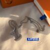 LV Full Diamond Letter Necklace