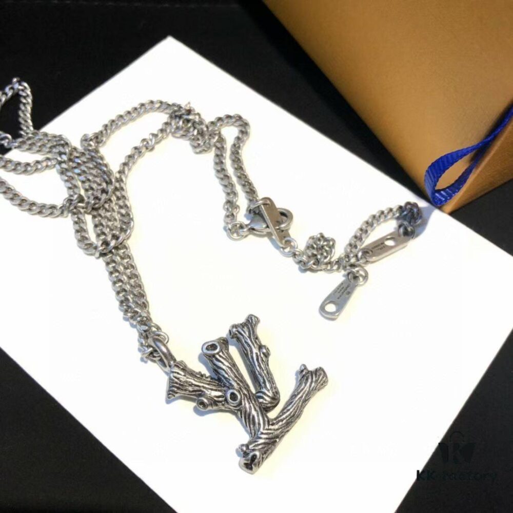 Louis Vuitton LV Twig Branch Necklace – Trending Unisex Design, Inspired by Nature