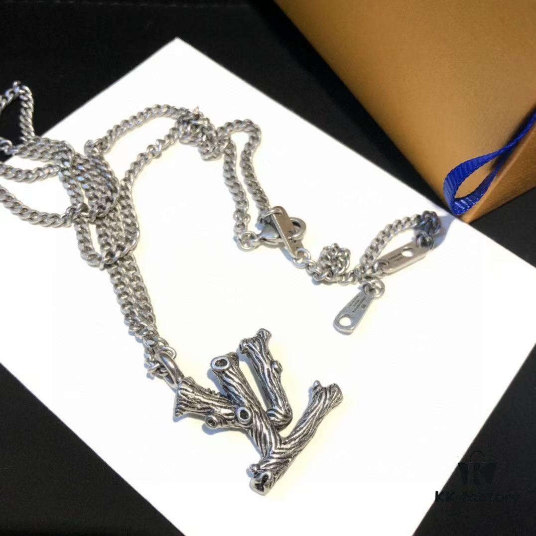 Louis Vuitton LV Twig Branch Necklace – Trending Unisex Design, Inspired by Nature