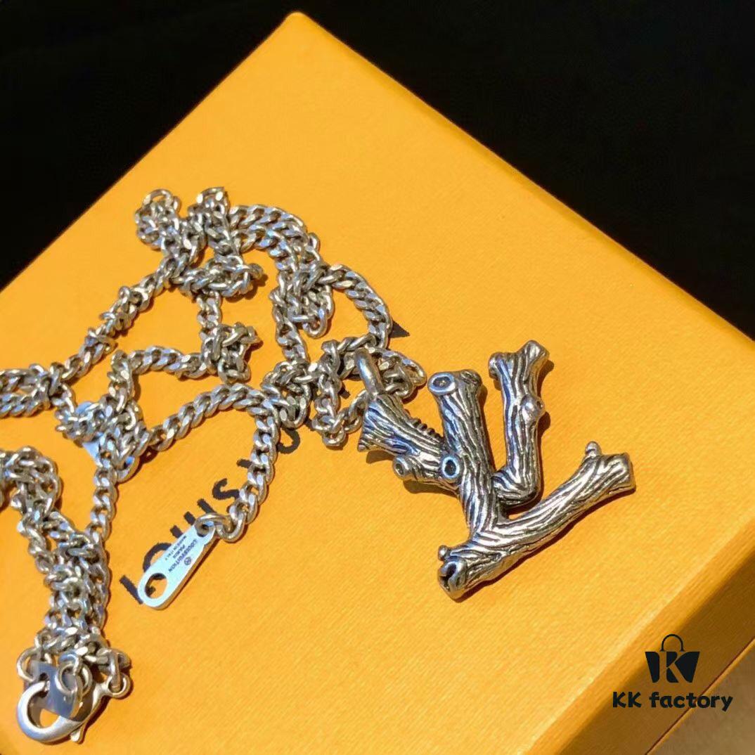 Louis Vuitton LV Twig Branch Necklace – Trending Unisex Design, Inspired by Nature