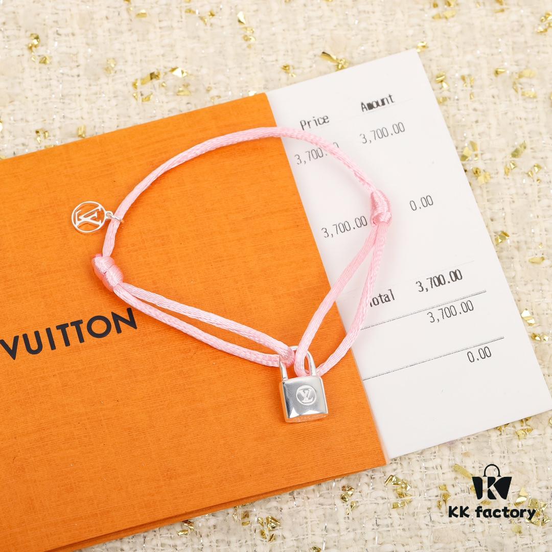 LV Charity Lock Bracelet Z+, ZP in Sterling Silver