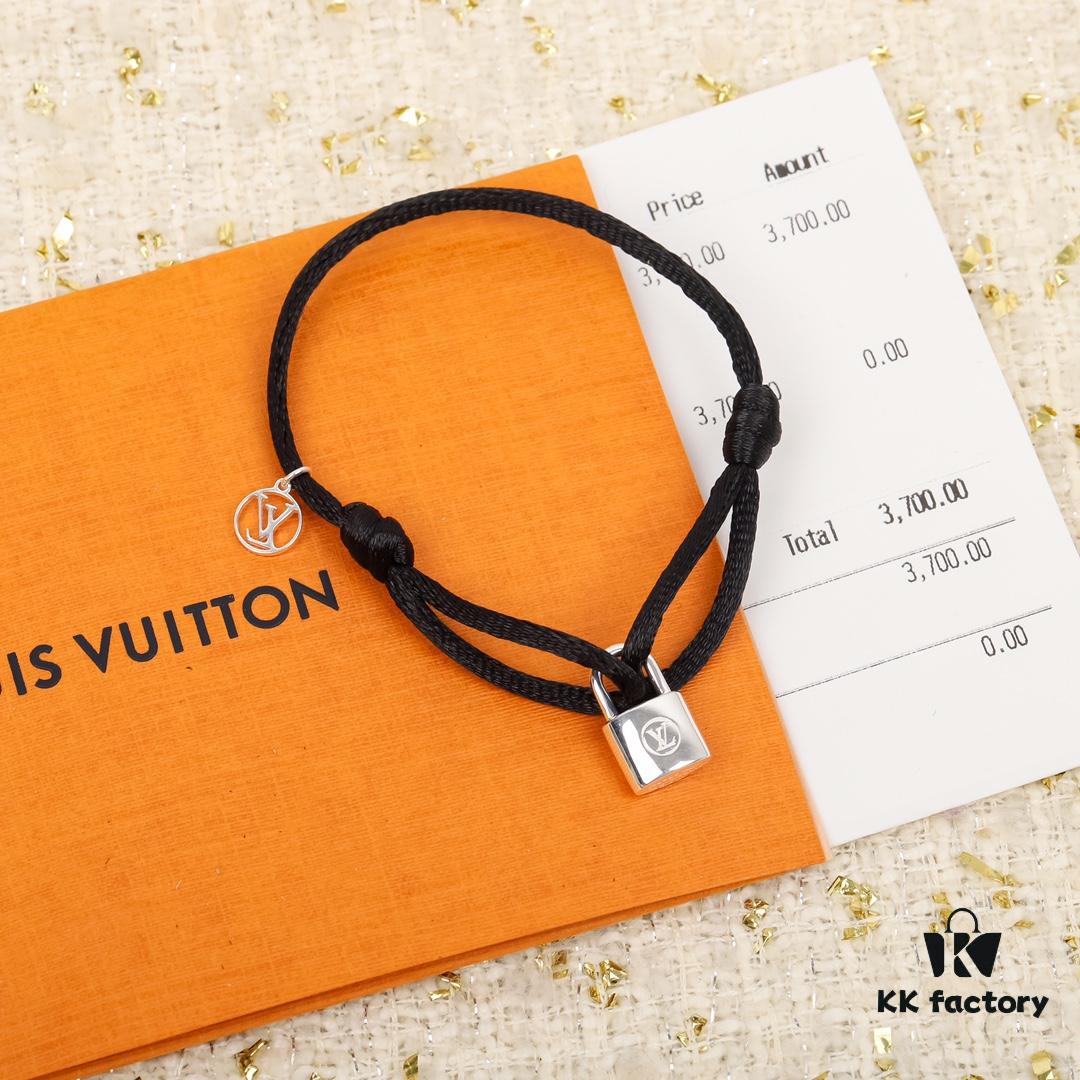 LV Charity Lock Bracelet Z+, ZP in Sterling Silver