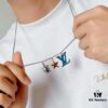 Original Order Level LV New Enamel Turtle Necklace, Authentic Logo LV Necklace for Men, Multi-Pendant Blue LV Letter Necklace 8755095
