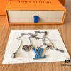 Louis Vuitton Unisex Pendant Chain LV Turquoise Necklace (High-Replica Version, Comparable to Authentic, Synchronized with Boutique Release)