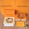 Louis Vuitton CHAIN LINKS PATCHES Enamel Inlaid Cuban Link Bracelet (High-Replica Version, Comparable to Authentic) - Same as Boutique Release, Worn by Cecilia Chung, Can Be Paired as Couple's Bracelet