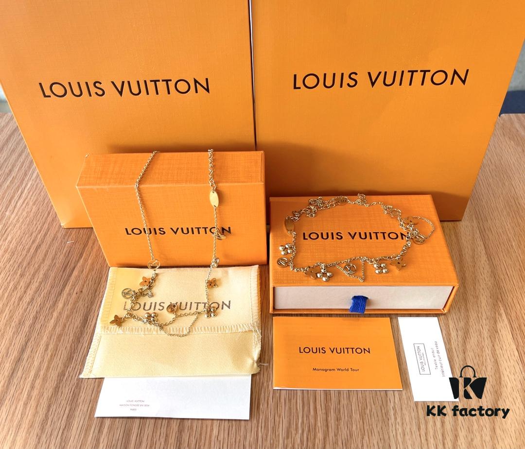Exclusive First Release Louis Vuitton BLOOMING Floral Necklace (Counterpart-Level Version, Open to Comparison) Synchronized with Official Store Stock