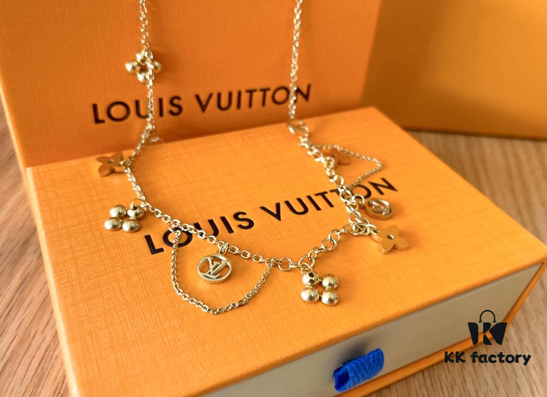Exclusive First Release Louis Vuitton BLOOMING Floral Necklace (Counterpart-Level Version, Open to Comparison) Synchronized with Official Store Stock